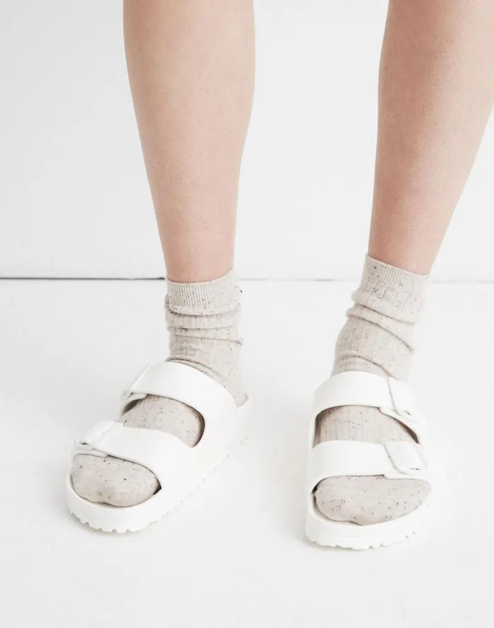 Sandals Women Madewell Birkenstock Arizona EVA Sandals White