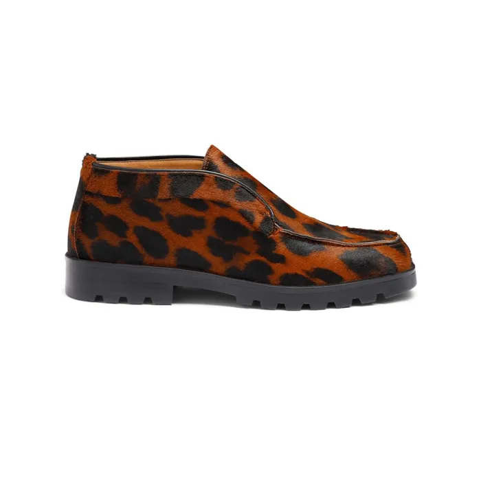 Santoni AnimalPrint Cavallino Desert Boot Women Boots and Ankle Boots
