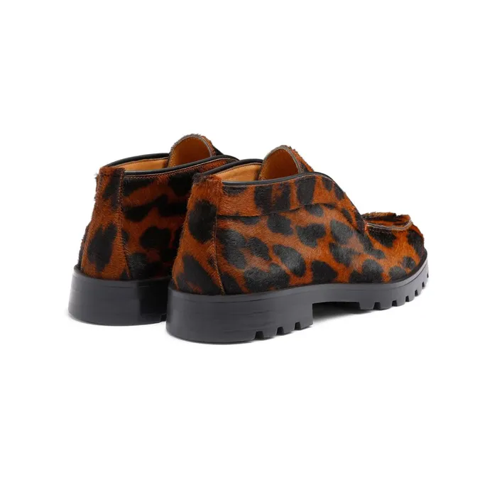 Santoni AnimalPrint Cavallino Desert Boot Women Boots and Ankle Boots