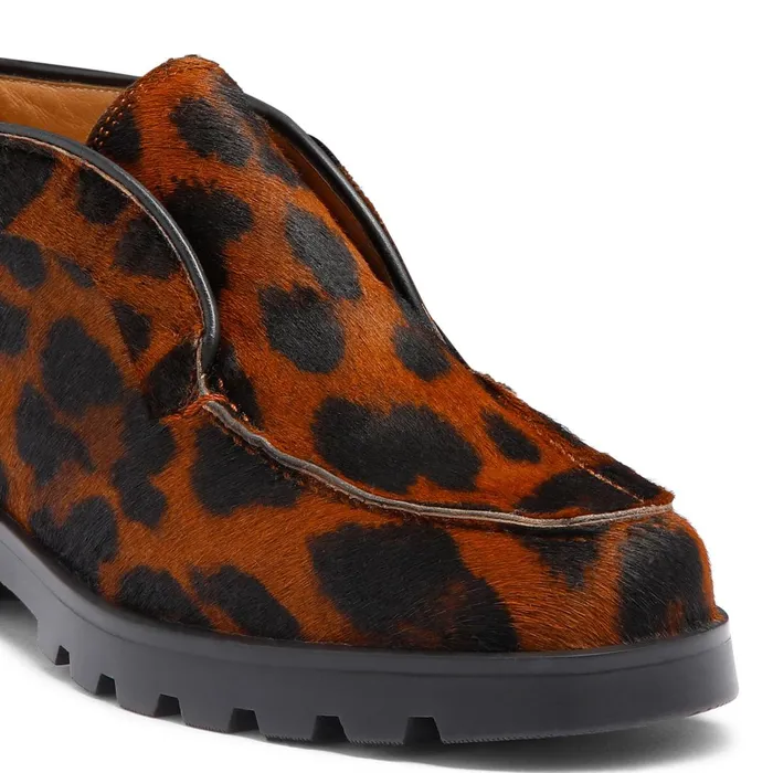 Santoni AnimalPrint Cavallino Desert Boot Women Boots and Ankle Boots