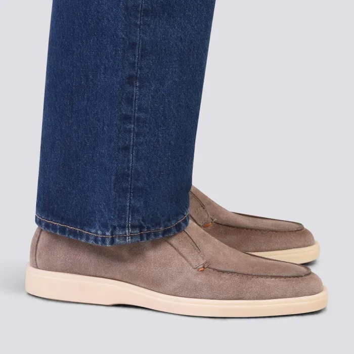 Santoni Taupe Suede Desert Boot Men Boots