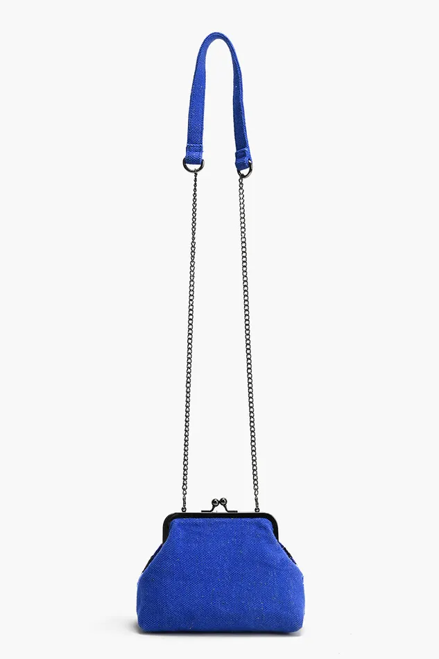 Sapphire Swirl Blue Frame Clutch Totes America and Beyond Women