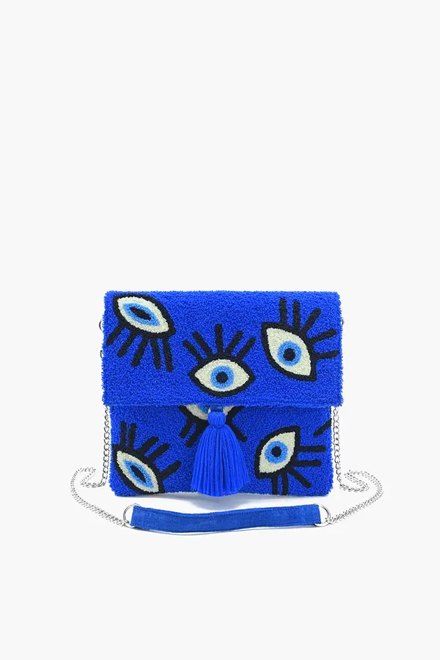 Sapphire Whimsical Wonder Eye Clutch Clutches America and Beyond Women