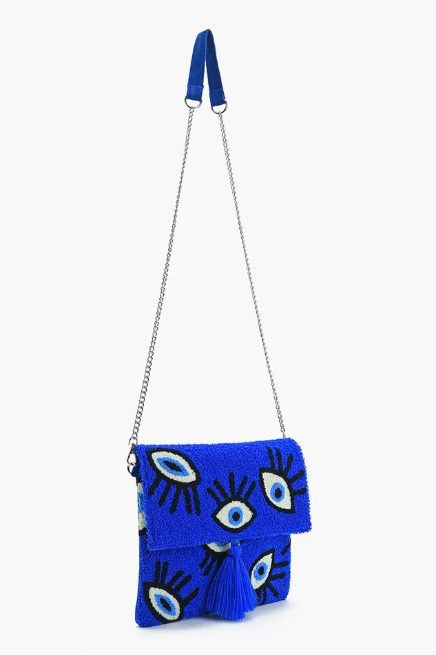 Sapphire Whimsical Wonder Eye Clutch Clutches America and Beyond Women