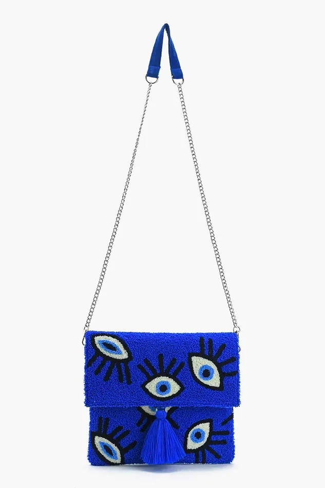 Sapphire Whimsical Wonder Eye Clutch Clutches America and Beyond Women