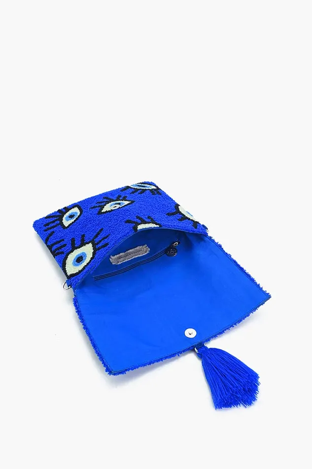 Sapphire Whimsical Wonder Eye Clutch Clutches America and Beyond Women