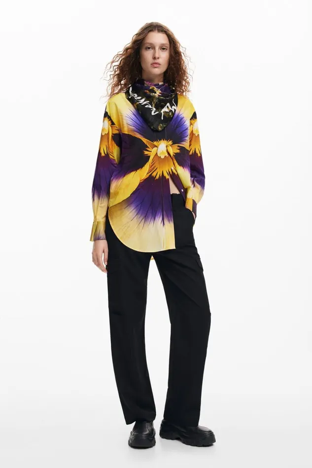 Scarves And Scarf Women Desigual Floral Scarf M Christian Lacroix Materialfinishes