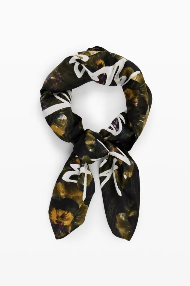 Scarves And Scarf Women Desigual Floral Scarf M Christian Lacroix Materialfinishes