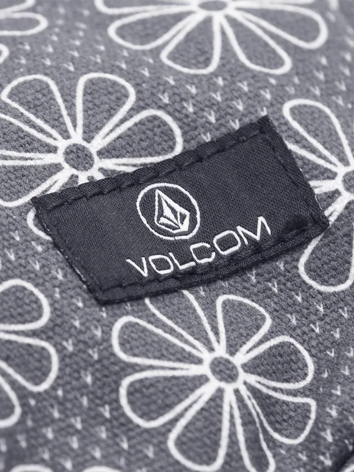 Schoolyard Canvas Hobo Tote 8211 BlackWhite Kids Volcom Accessories