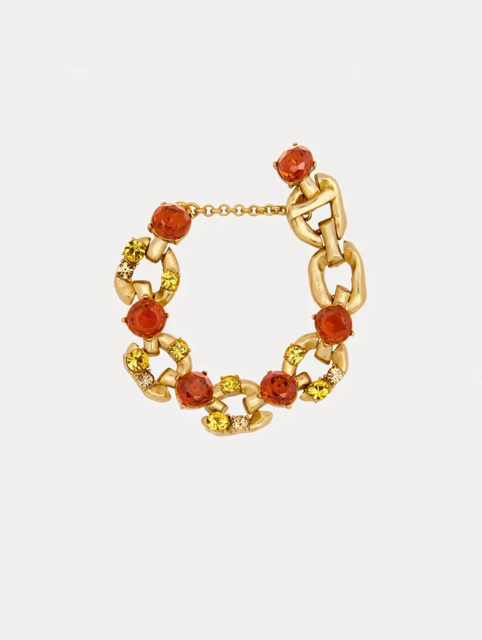Scramble ChainLink Bracelet Light Topaz Women Oscar De La Renta Bracelets