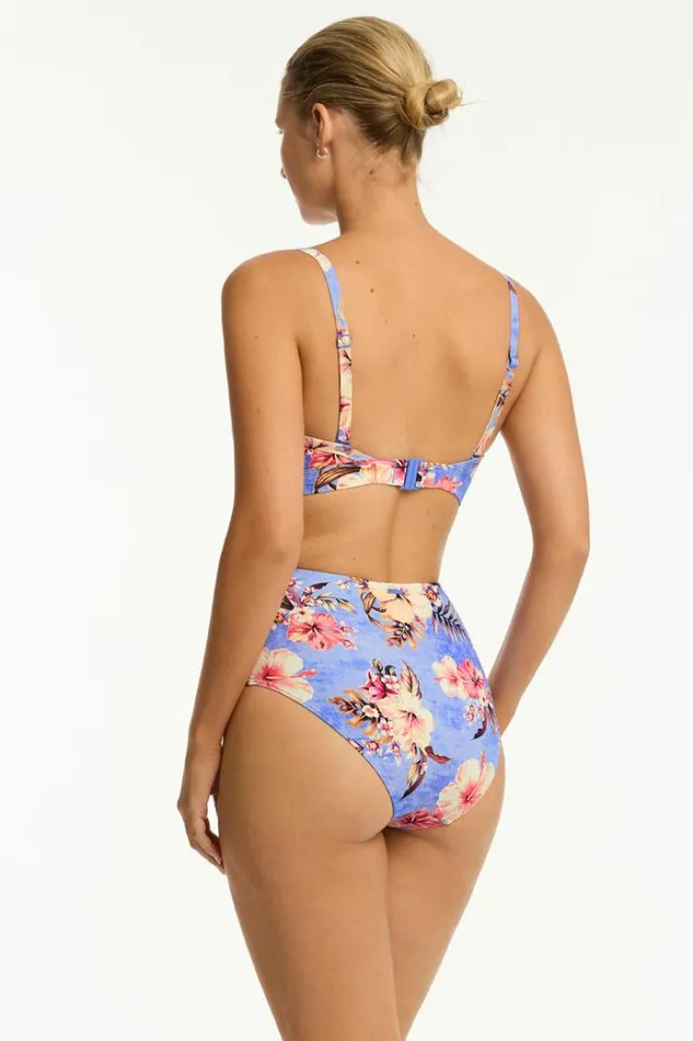 Sea Level Bottoms Blue Hawaii High Waist Gathered Side Pant Blue Hawaii 8211 Women Sea Level Bottoms Blue Hawaii High Waist Gathered Side Pant Blue Hawaii 8211 Women
