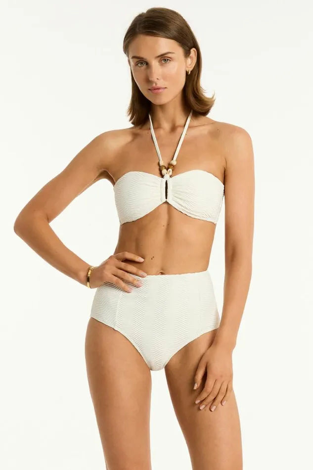 Sea Level Bottoms Caracus Panelled High Waist Pant Caracus Coconut 8211 Women
