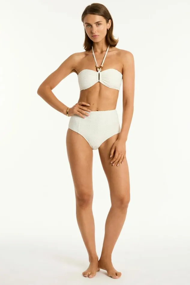 Sea Level Bottoms Caracus Panelled High Waist Pant Caracus Coconut 8211 Women