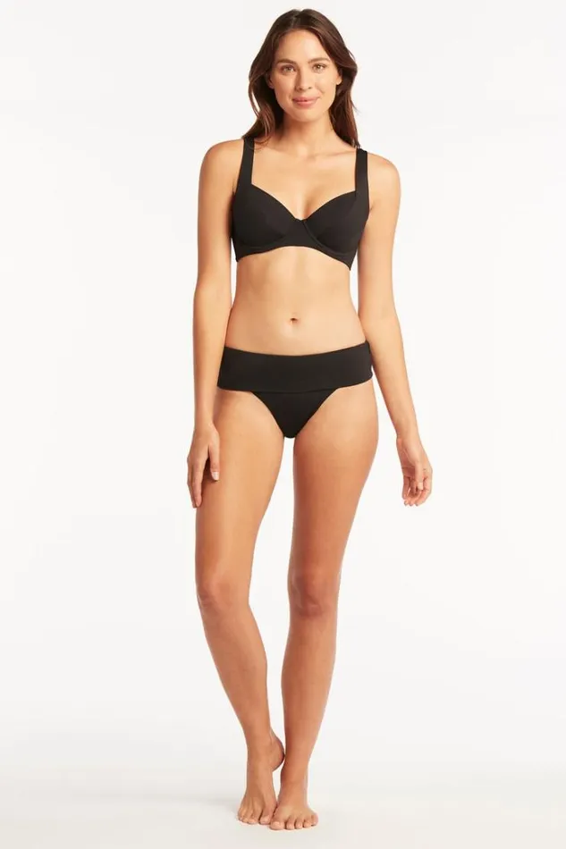 Sea Level Bottoms Eco Essentials Roll Band Pant Eco Essentials Black 8211 Women