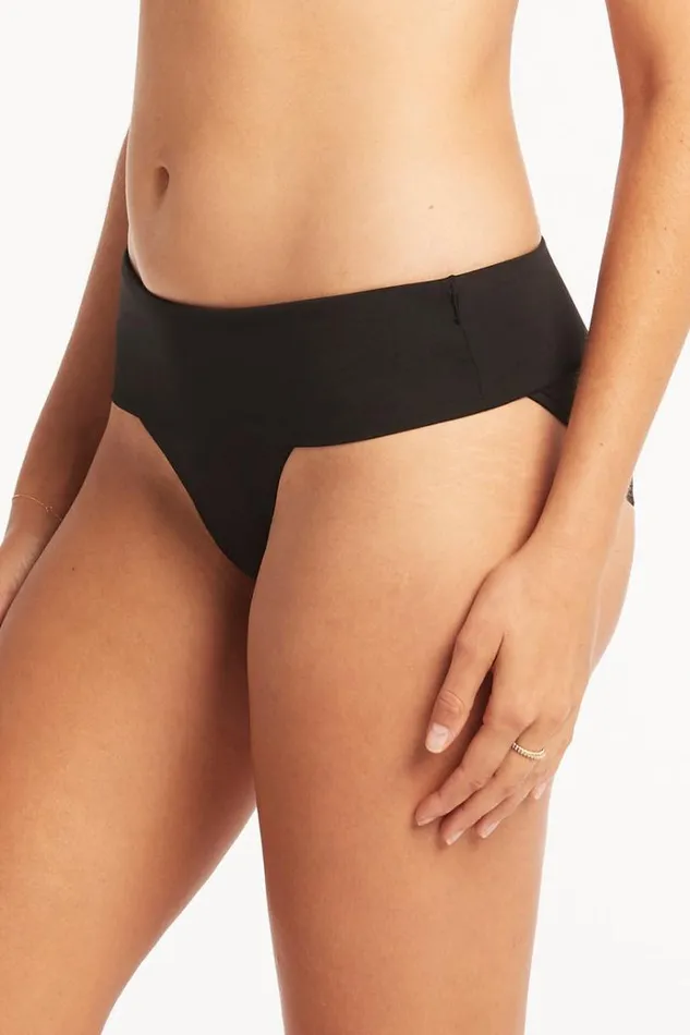 Sea Level Bottoms Eco Essentials Roll Band Pant Eco Essentials Black 8211 Women