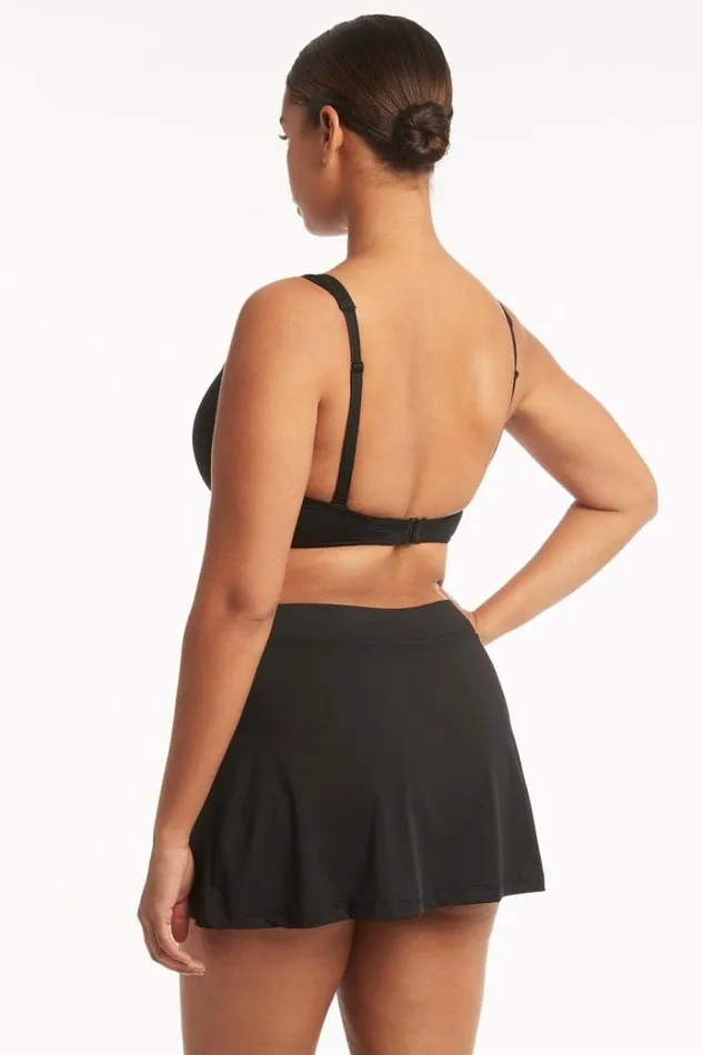 Sea Level Bottoms Eco Essentials Swim Skirt Eco Essentials Black 8211 Women