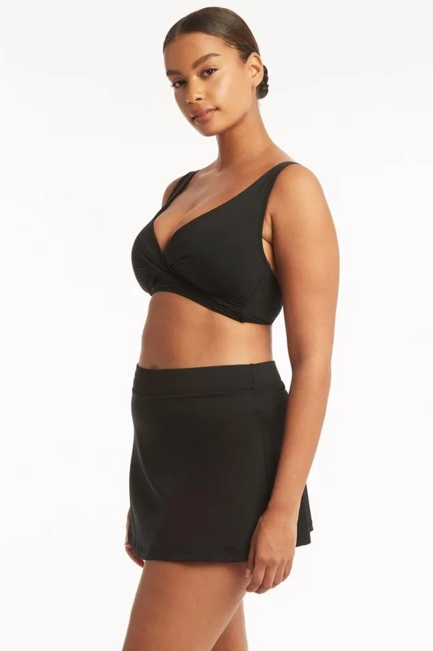Sea Level Bottoms Eco Essentials Swim Skirt Eco Essentials Black 8211 Women