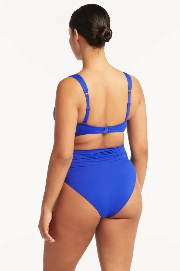Sea Level Bottoms Eco Essentials Wrap High Waist Pant Eco Essentials Cobalt 8211 Women