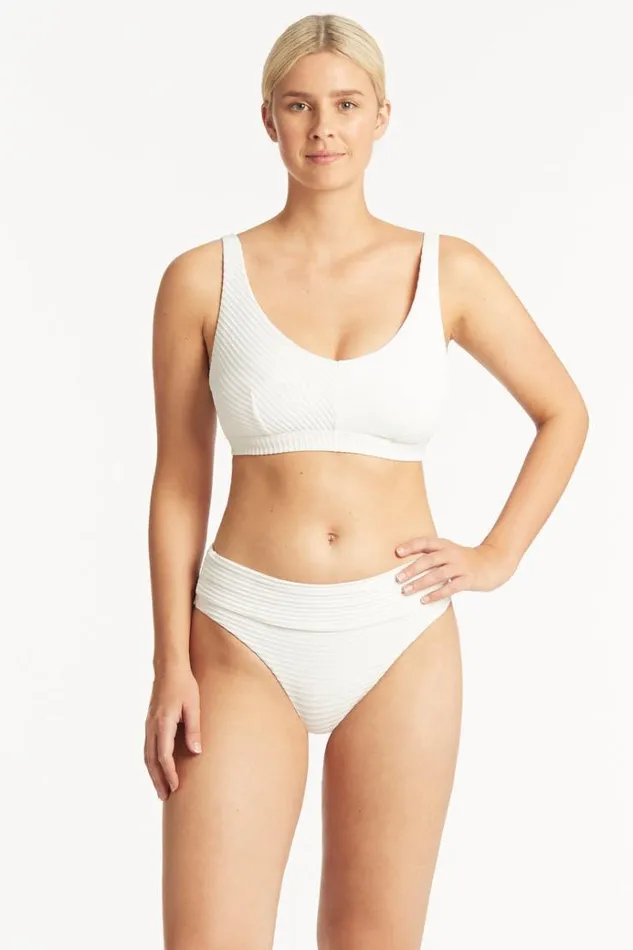 Sea Level Bottoms Spinnaker Roll Band Pant Spinnaker White 8211 Women