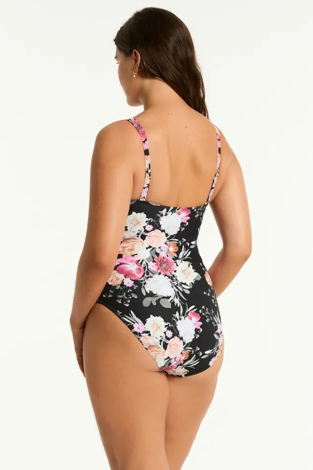 Sea Level One Pieces Belle Twist Front One Piece Belle Black 8211 Women