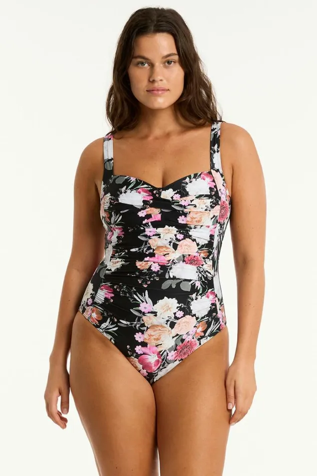 Sea Level One Pieces Belle Twist Front One Piece Belle Black 8211 Women