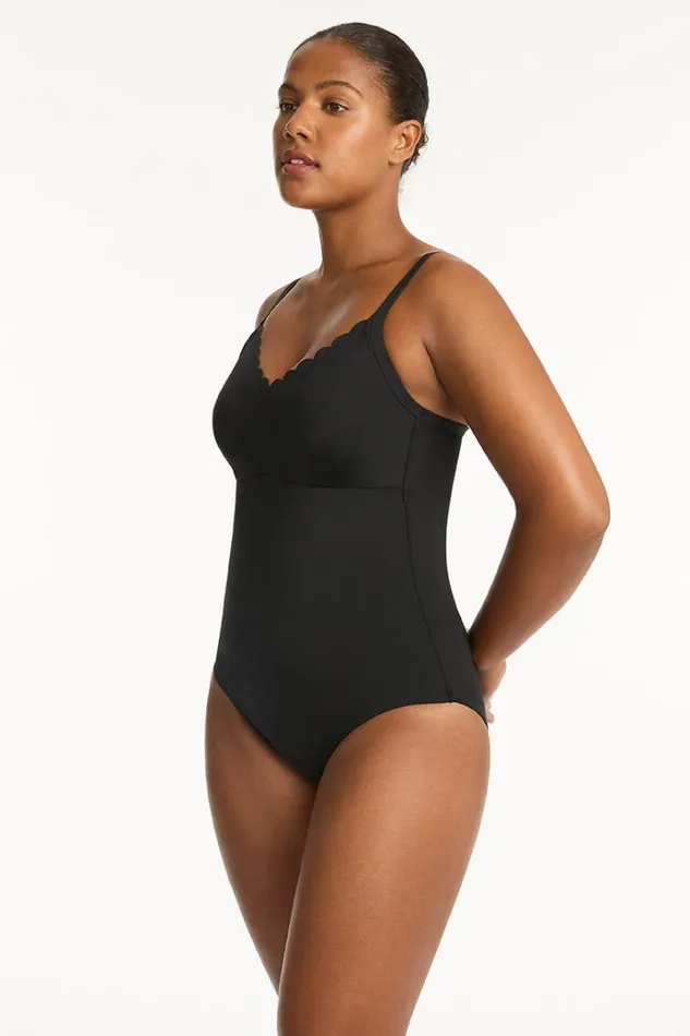 Sea Level One Pieces Scallop DDE Bralette One Piece Scallop 8211 Women