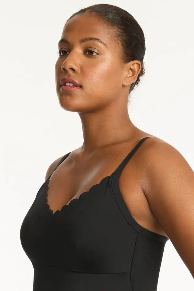 Sea Level One Pieces Scallop DDE Bralette One Piece Scallop 8211 Women