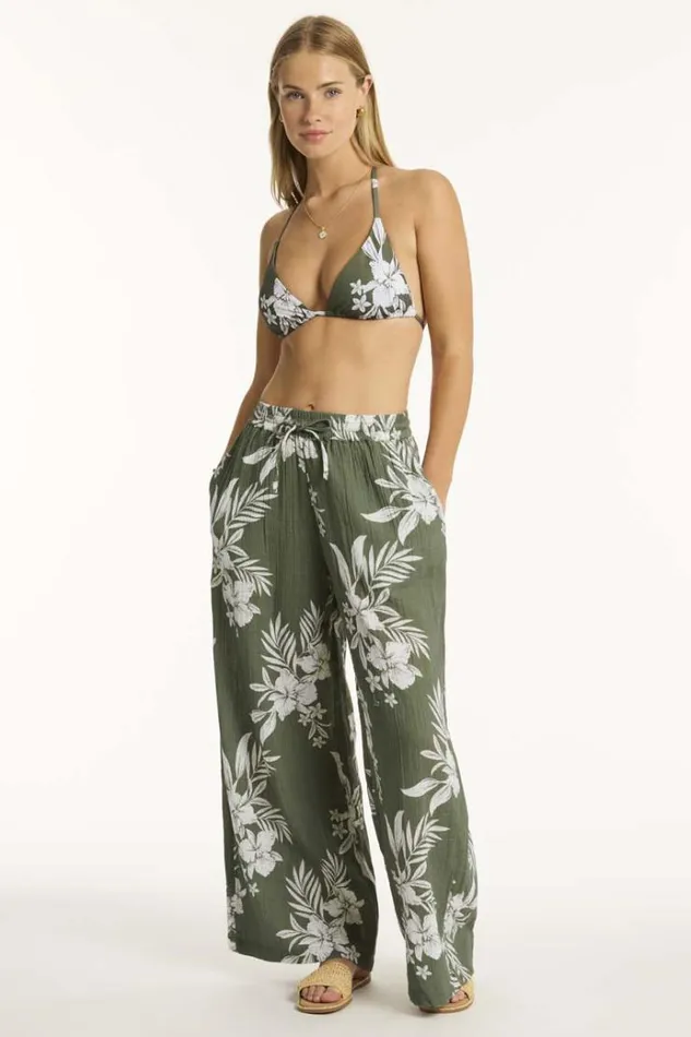 Sea Level Tops Aloha Tri Bra Aloha Khaki 8211 Women