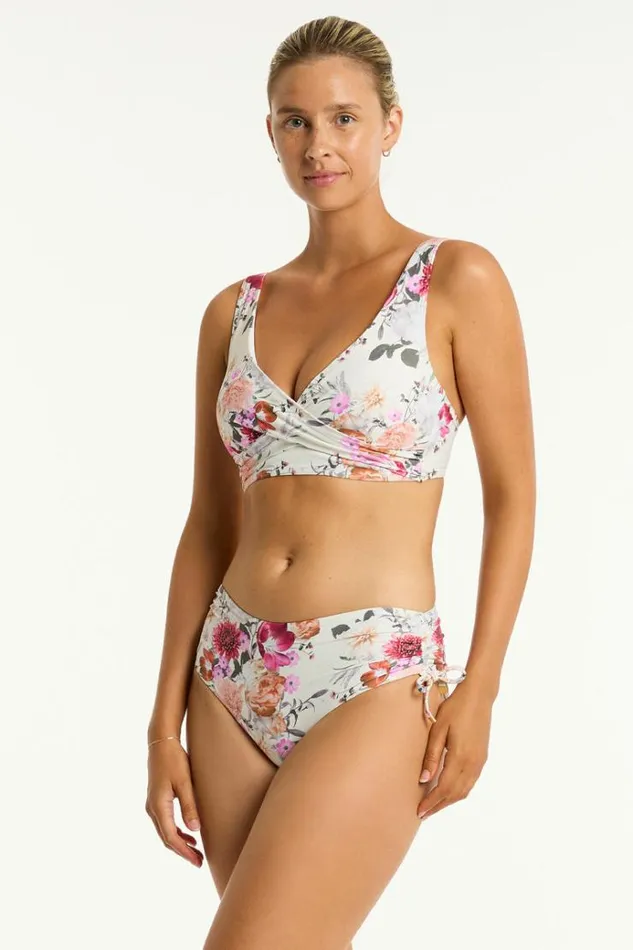 Sea Level Tops Belle Cross Front Multifit Bra Belle Coconut 8211 Women