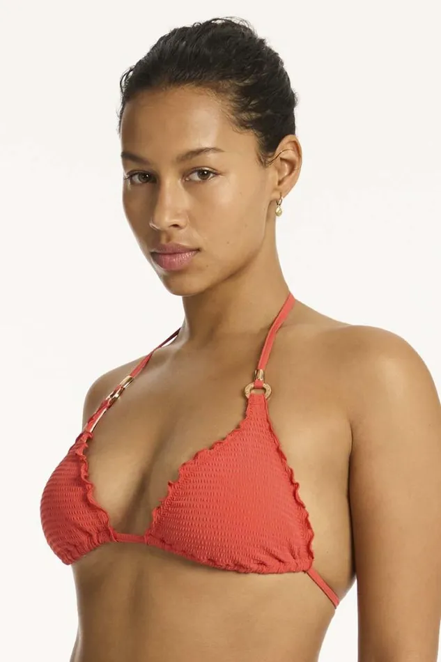 Sea Level Tops Messina Halter Slide Tri Messina Flame 8211 Women