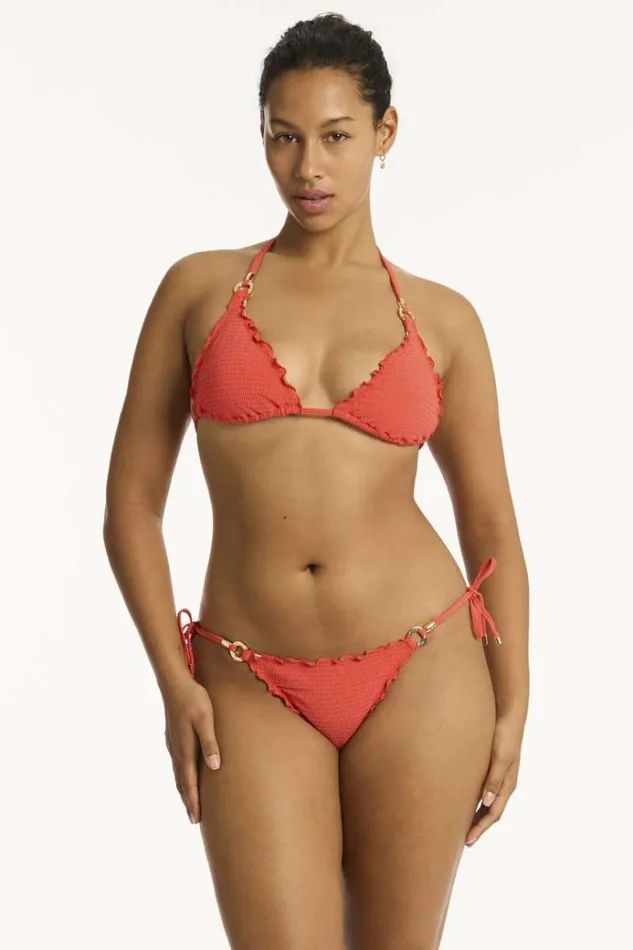 Sea Level Tops Messina Halter Slide Tri Messina Flame 8211 Women