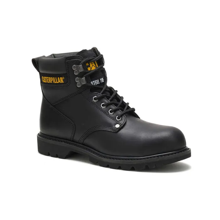 Second Shift Steel Toe Work Boot Black Men Cat Footwear Boots