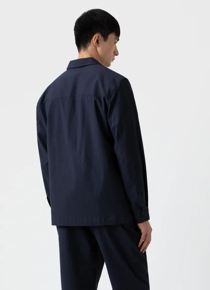Seersucker Overshirt Men SUNSPEL Shirts