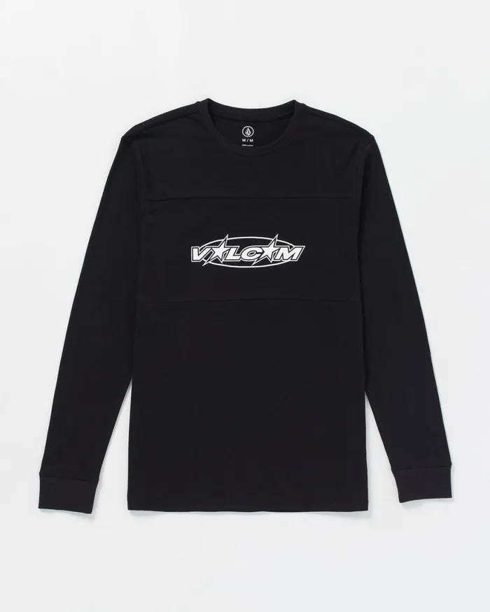 Sendstone Crew Long Sleeve Shirt 8211 Black Mens Volcom Mountain Biking