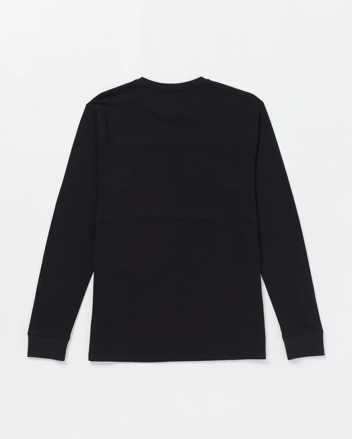 Sendstone Crew Long Sleeve Shirt 8211 Black Mens Volcom Mountain Biking