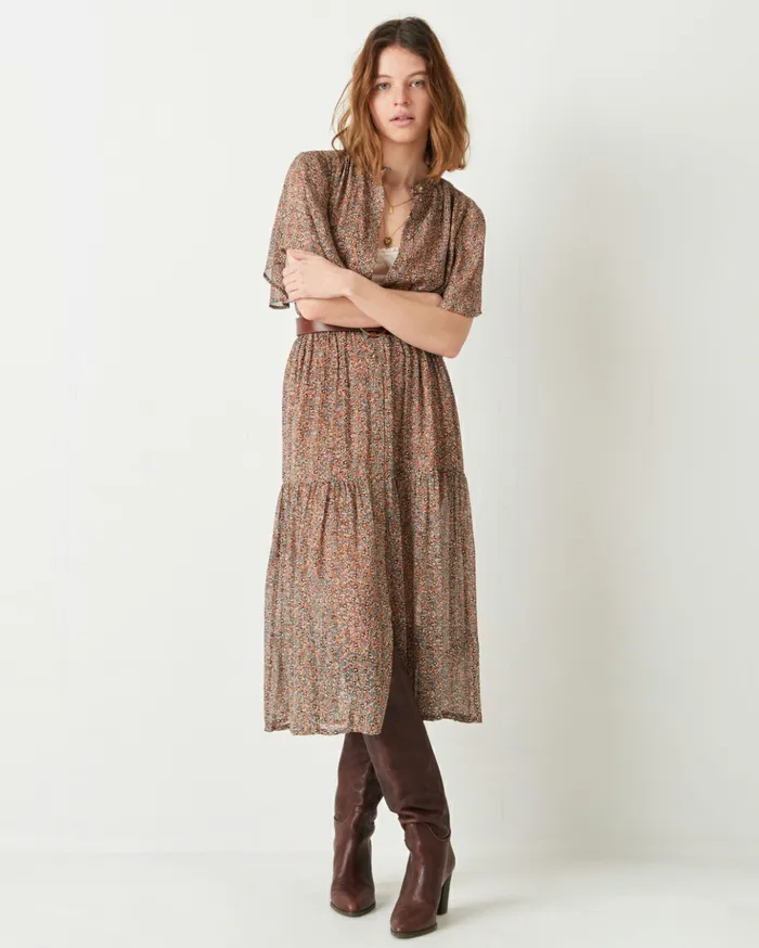 Sessn Womens Dresses Denise Rosewood Gardians