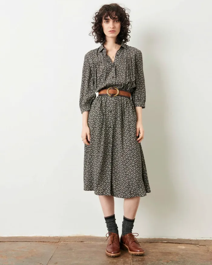 Sessn Womens Dresses Jeannette Coffee Blue Orozco