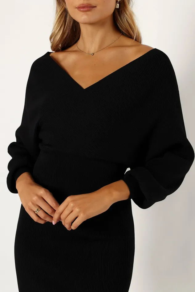 Sharnie Knitted Set Black Matching Sets Petal and Pup Women