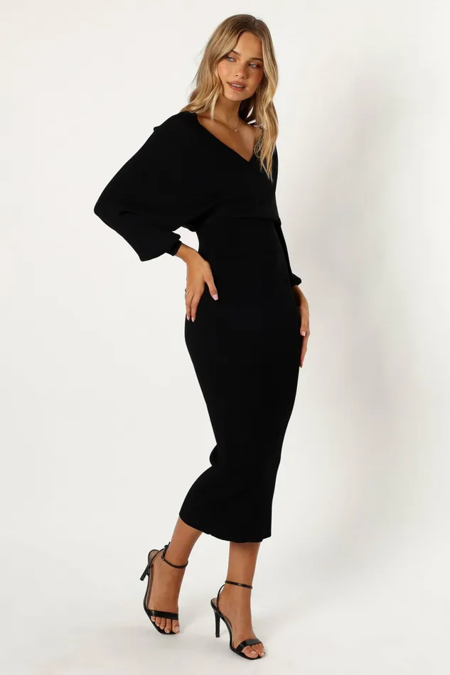 Sharnie Knitted Set Black Matching Sets Petal and Pup Women