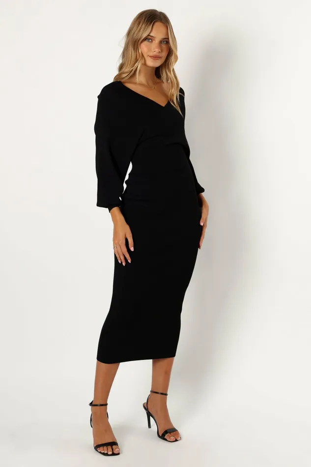 Sharnie Knitted Set Black Matching Sets Petal and Pup Women