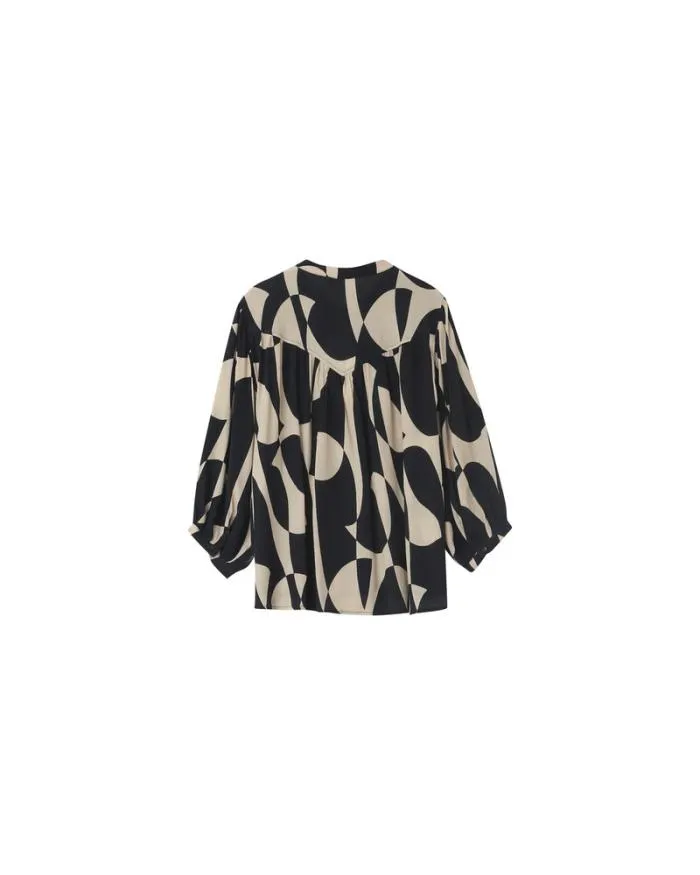 SHIRT NOIR NYMPHEA Shop Grace and Mila Patterned Blouses
