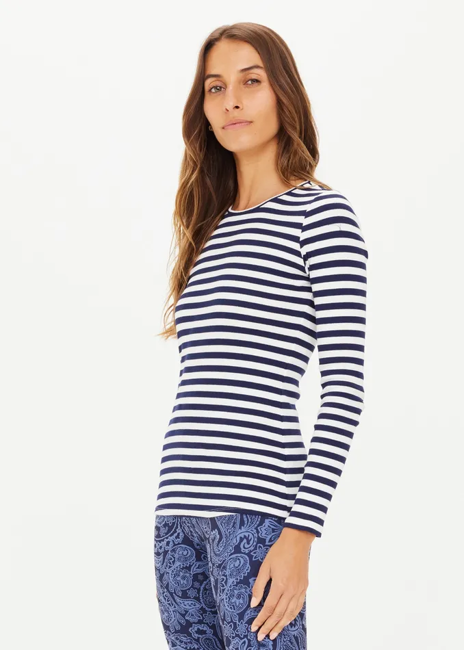 Shirts and Tanks THE UPSIDE Women RIB CHRISSY LONG SLEEVE