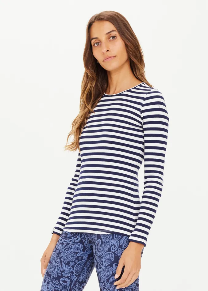 Shirts and Tanks THE UPSIDE Women RIB CHRISSY LONG SLEEVE