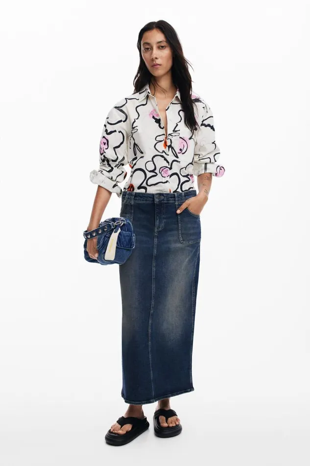 Shirts And Blouses Women Desigual Light Floral Shirt White