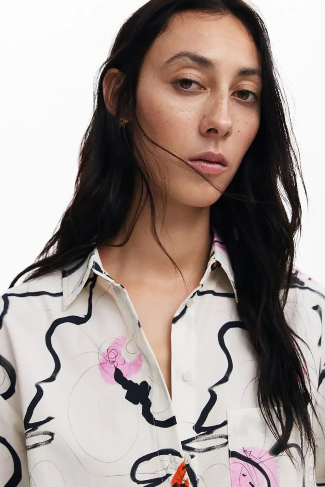 Shirts And Blouses Women Desigual Light Floral Shirt White