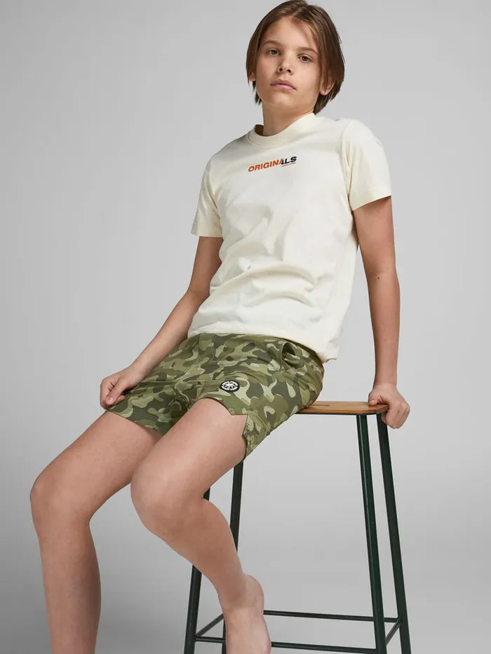 Shirts JACK and JONES Junior BOYS CAMO PRINT SWIM SHORTS Green Forest Night Gift 4 You