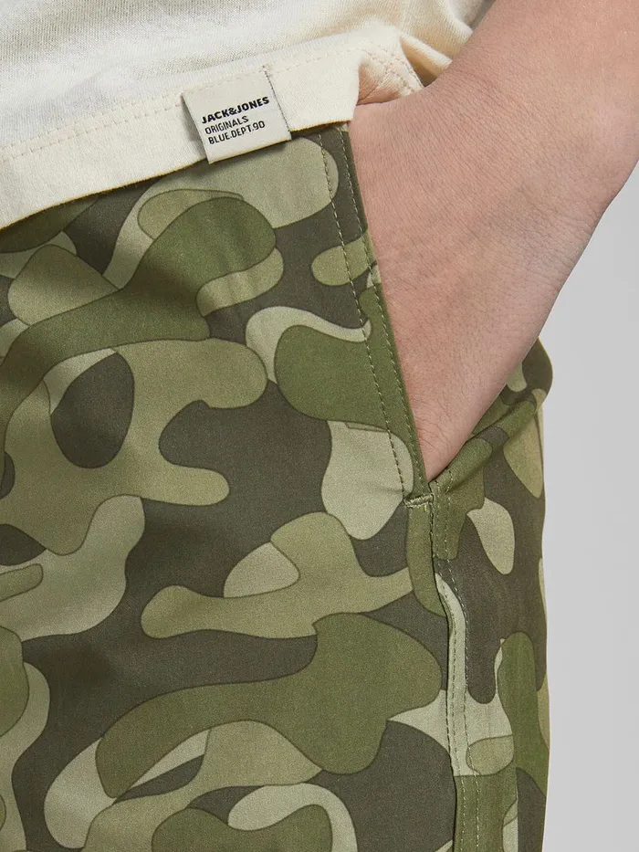 Shirts JACK and JONES Junior BOYS CAMO PRINT SWIM SHORTS Green Forest Night Gift 4 You