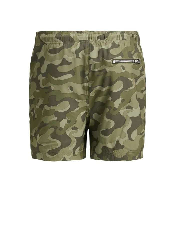 Shirts JACK and JONES Junior BOYS CAMO PRINT SWIM SHORTS Green Forest Night Gift 4 You