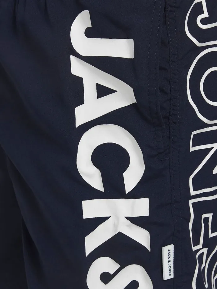 Shirts JACK and JONES Junior BOYS LOGO RECYCLED POLYESTER SWIM SHORTS Blue Navy Blazer Online