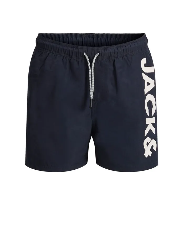 Shirts JACK and JONES Junior BOYS LOGO RECYCLED POLYESTER SWIM SHORTS Blue Navy Blazer Online